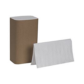 Pacific Blue Basic Paper Towels, 1-Ply, Single-Fold - White, 9.1 in x 10.25 in