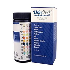 UrinCheck HealthScreen-10 Urinalysis Rapid Test Kit