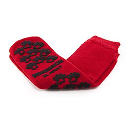 McKesson Terries Slipper Socks, Patient Alert, Single Imprint - Skid-Resistant Tread, XL