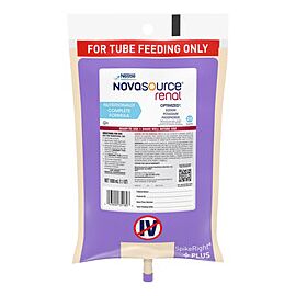 Novasource Renal Unflavored Tube Feeding Formula 33.8 oz Bag