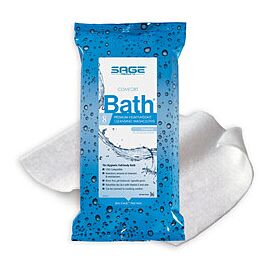 Comfort Bath Wipes, Scented - Premium Heavyweight Washcloths, Rinse-Free