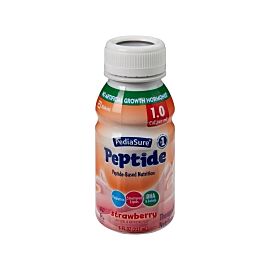 PediaSure Peptide 1.0 Cal Strawberry Pediatric Oral Supplement / Tube Feeding Formula, 8 oz. Bottle