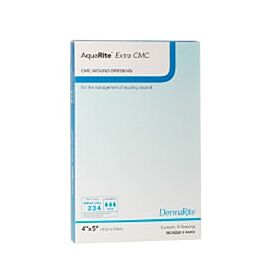 AquaRite Extra CMC Cellulose Cellulose Dressing 4 X 5'' Sterile