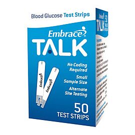 Embrace Blood Glucose Test Strips for Embrace System, No Coding Required