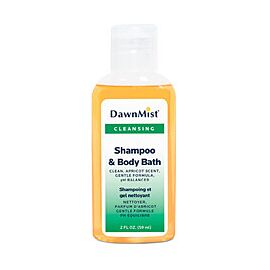 DawnMist Shampoo and Body Wash Apricot Scent 2 oz. Flip Top Bottle