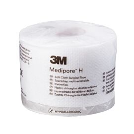 3M Medipore H Cloth Medical Tape, 2 Inch x 10 Yard, White