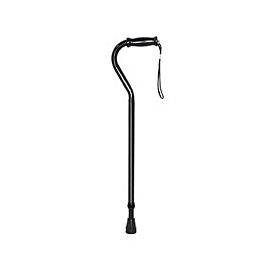 McKesson Heavy-Duty Cane, Offset Handle - Steel, 500 lbs Capacity, 29 3/4 in to 37 3/4 in Height