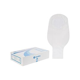 Sur-Fit Natura Two-Piece Colostomy Pouch Drainable, Vinyl, 12 Inch Length, 2¾ Inch Flange, Transparent