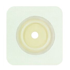 Securi-T Ostomy Barrier, 2-Pc - Flexible Tape, Flat, Cut to Fit, White, 45 mm Flange, 1.25" Opening, 4.5" x 4.5"