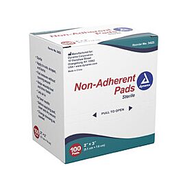 Dynarex Non-Adherent Wound Pads - Sterile, Absorbent Dressings