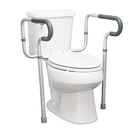 McKesson Toilet Safety Frame, Aluminum - Gray, 300 lbs Capacity, 28 in - 32 in H