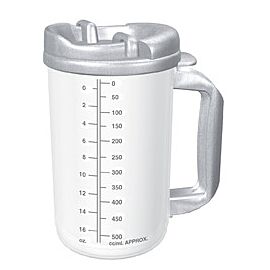 Whirley-DrinkWorks! Reusable Drinking Mug Clear Cup Granite Lid Plastic 20 oz.