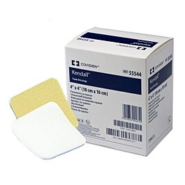 Kendall Adhesive with Border Foam Dressing, 4 x 4 Inch
