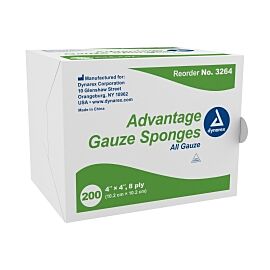 Advantage NonSterile Gauze Sponge, 4 x 4 Inch