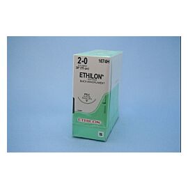 Ethilon Suture with Needle, Size 2-0