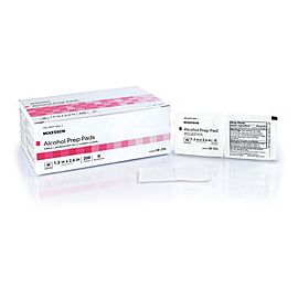 McKesson Alcohol Prep Pads for First Aid, 70% Isopropyl Alcohol