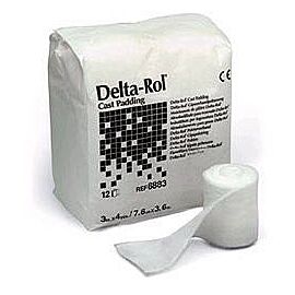 Delta-Rol White Acrylic Undercast Cast Padding, 4 Inch x 4 Yard