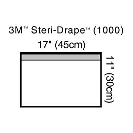 3M Steri-Drape, Adhesive, Plastic, Transparent