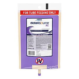 Diabetisource AC Unflavored Tube Feeding Formula 33.8 oz Bag