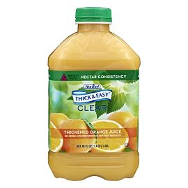 Thick & Easy Clear Nectar Consistency Orange Juice Thickened Beverage, 46 oz. Bottle