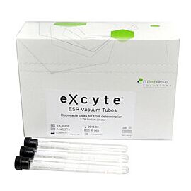 Excyte Vacuum Tube Venous Blood Collection Tube ESR Sterile 50 Count