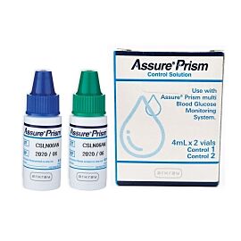 Assure Prism Control Blood Glucose Test, 2 Levels