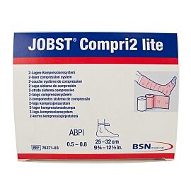 JOBST Compri2 Lite No Closure 2 Layer Compression Bandage System, 9-3/4 to 12-1/2 Inch
