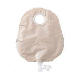 Natura + Two-Piece Drainable Transparent Urostomy Pouch, 10 Inch Length, 1¾ Inch Flange