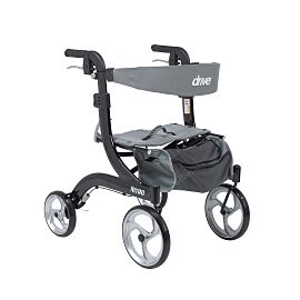 drive Nitro 4 Wheel Rollator, Black