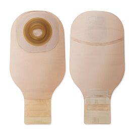 Premier Flextend One-Piece Drainable Beige Filtered Ostomy Pouch, 12 Inch Length, 1¼ Inch Stoma