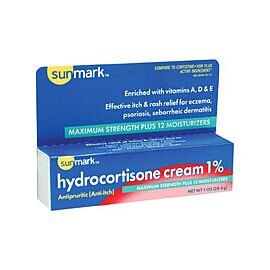 sunmark 1% Hydrocortisone Itch Relief Cream 1 oz Tube