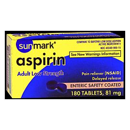 sunmark Low Strength Aspirin Pain Relief