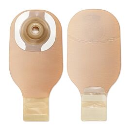 One-Piece Drainable Beige Filtered Ostomy Pouch, 12 Inch Length, 1-1/8 Inch Stoma