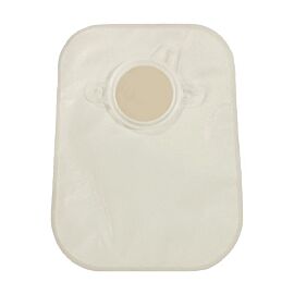 Securi-T Two-Piece Closed End Opaque Ostomy Pouch, 8 Inch Length, 2¾ Inch Flange