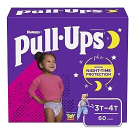 Huggies Pull-Ups Night-Time Training Pants, 3T to 4T