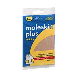 Sunmark Moleskin Padding - Adhesive Protective Pad