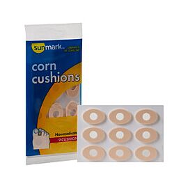 Sunmark Corn Pads, Adhesive Felt Cushions for Toe Relief