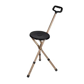 drive Aluminum Seat Cane, 34 – 38 Inch Height