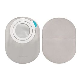 SenSura Mio Flex Two-Piece Closed End Transparent Filtered Ostomy Pouch, Maxi Length, 70 mm Flange