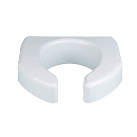 Ableware Basic Raised Toilet Seat, Open Front - Plastic, 350 lbs Capacity, 3 in H