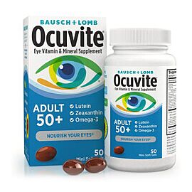 Ocuvite Adult 50+ 30 IU - 150 mg Multivitamin Softgels 50 per Bottle