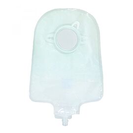 Securi-T Two-Piece Drainable Transparent Urostomy Pouch, 9 Inch Length, 1½ Inch Flange