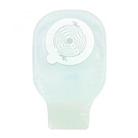 Securi-T One-Piece Drainable Transparent Ostomy Pouch, 9 Inch Length, 1/2 to 2½ Inch Flange