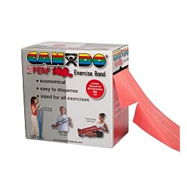 CanDo Perf 100 Exercise Resistance Band, Red, 5 Inch x 100 Yard, Light Resistance