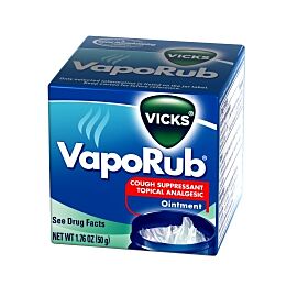 Vicks VapoRub Camphor / Menthol / Eucalyptus Oil Chest Rub, 1.76 oz.