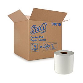 Scott Paper Towels, 2-Ply, Perforated Center-Pull Roll - White, 8 in x 15 in