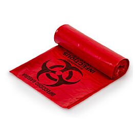 Colonial Bag Corporation Infectious Waste Bag - Red, 45 gal, 3 mil