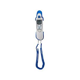 McKesson LUMEON Tympanic Thermometer - Handheld Ear Probe, Blue/White