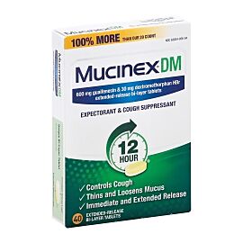 Mucinex DM Guaifenesin / Dextromethorphan Cold and Cough Relief