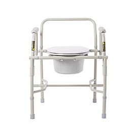 drive Steel Knocked Down Commode Chair, 300 lbs. Weight Capacity